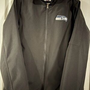 NFL Black Bomber Jacket with Team Logo